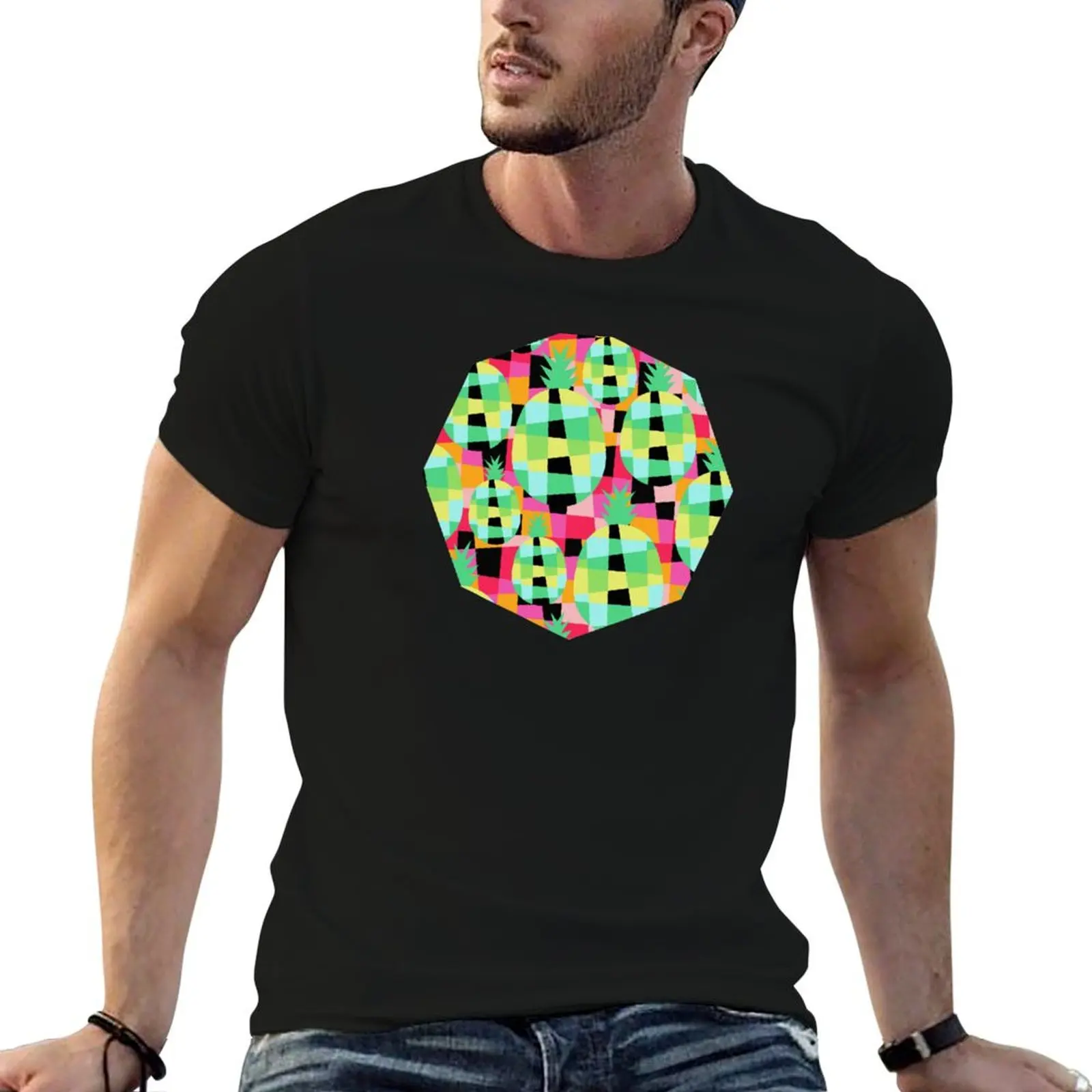 

Pop-Pineapple T-Shirt t shirt man designer man t shirts for men cotton t shirts man 100% T-Shirt