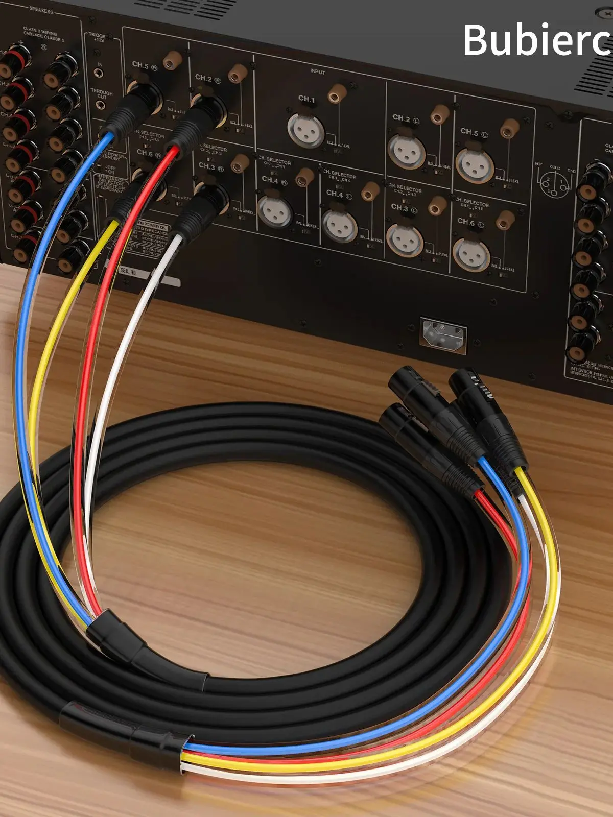 Profesjonalny 3-pinowy kabel XLR multimedialny, męski na żeński, zbalansowany przedłużacz audio na 2, 4, 6, 8, 12, 16 kanałów. — zdjęcie produktu 7