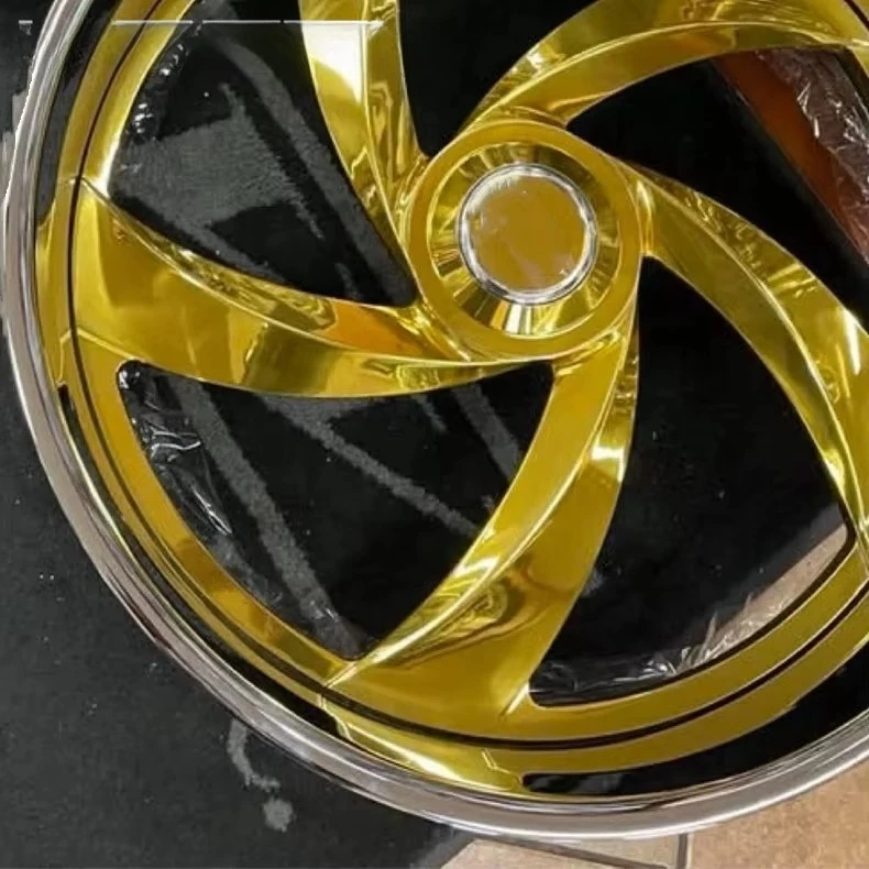 Luxury 2 Piece 3 Piece Forged Alloy Wheels 22 24 26 Inch Gold Truck Wheel