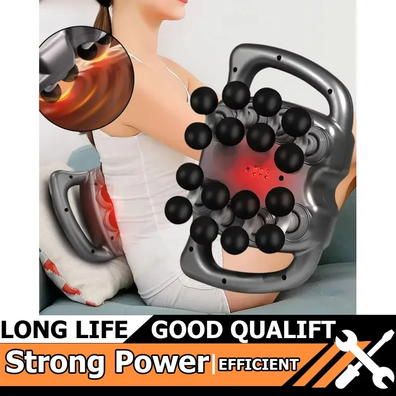 

Горячий фасциальный пистолет, 16-головочный массажный пистолет для мышц, профессиональный пистолет для фасции тела, ног, спины, плеч, талии, высокочастотный вибрационный массажер