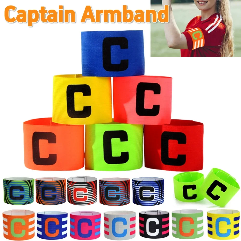

1Pcs Captain's Armband Football Match Velcro Arm Band Bright Color Competition Soccer Gift Adjustable Soccer Armband 33x7cm