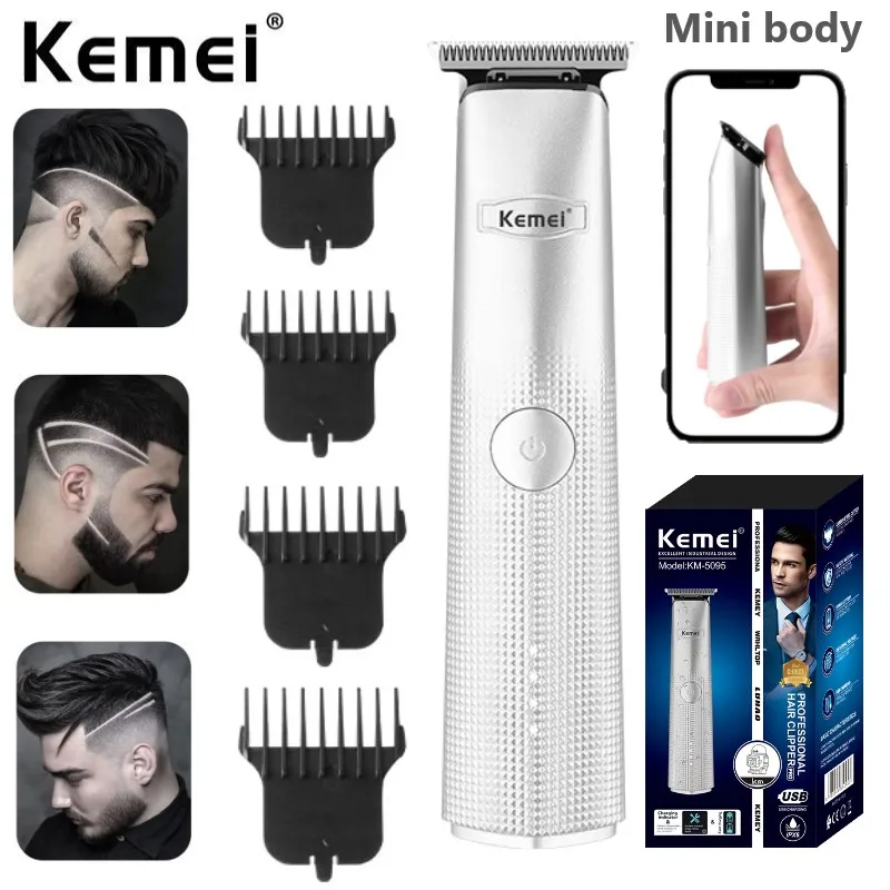 Kemei 5095 professional hair trimmer for men electric beard hair clipper rechargeable edge hair cutting machine powerful haircut