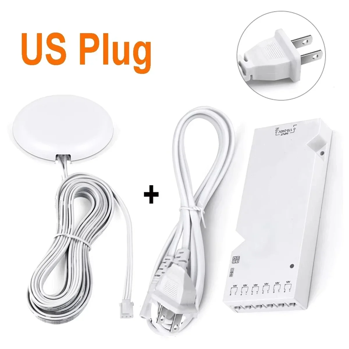 DC12V LED-verlichtingstransformator met dimbare aanraak-/handvegen Bewegingssensor Schakelaar Voeding LED-driver 4-10 Dupont-poorten