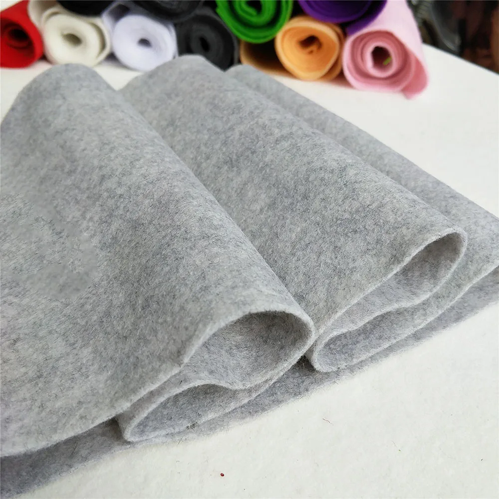 20x90cm veelkleurige zachte vilten stof niet-geweven vilten stof vel patchwork diy naaien pop ambachtelijke accessoires materiaal 1,4 mm dik