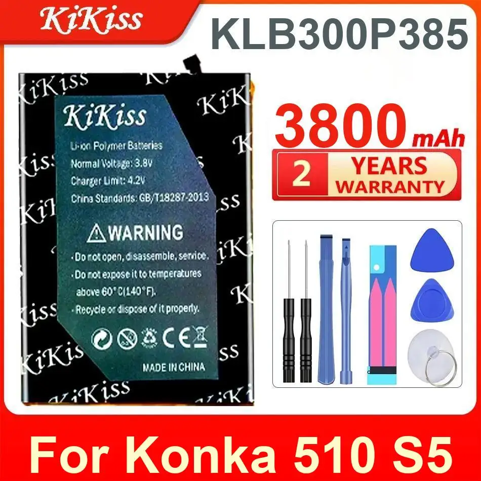 

3800Mah Kikiss Battery KLB300P385 For Konka 510 S5