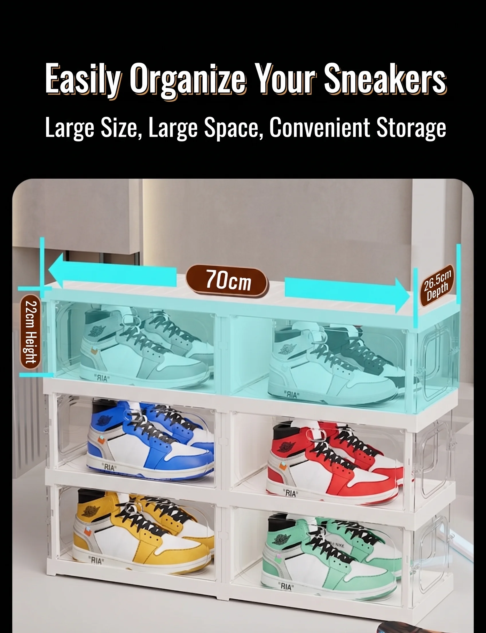 Cajas de Almacenamiento de Zap - Sneaker Care Shoe Box reseña y precio