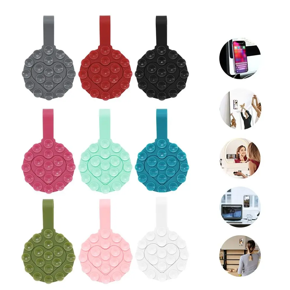 

Multifunction Silicone Suction Pad Durable Double-Sided Silicone Rubber Sucker Pad Suction Cup Bracket Anti-Slip Holder