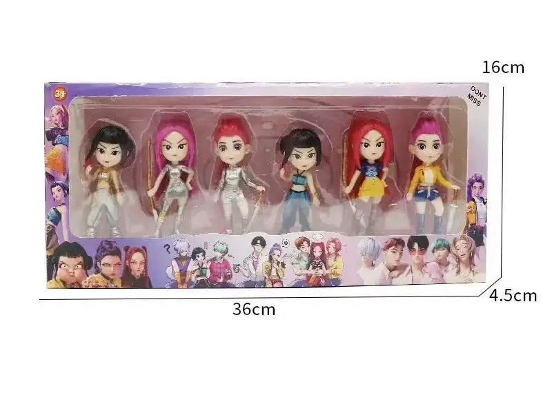 

2026NEW Kpop Devil Hunter Rumi Zoe Mira anime polyvinyl chloride character collection desktop trinkets Childrens New Year gift