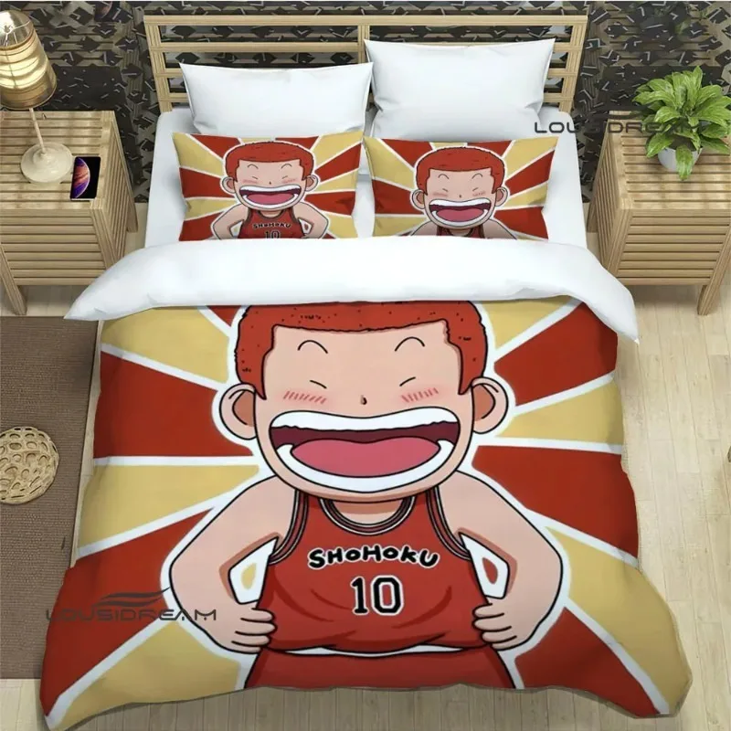 

New Anime 3D Cartoon Slam Dunk Bedding Exquisite Bed Supplies Set Duvet Cover Bed Comforter Bedding Sets Luxury Birthday Gift
