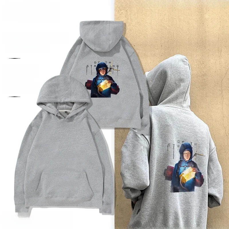 

Хлопковая толстовка с капюшоном Death Stranding x Boruto Collaboration, длинный рукав, весна-осень-зима