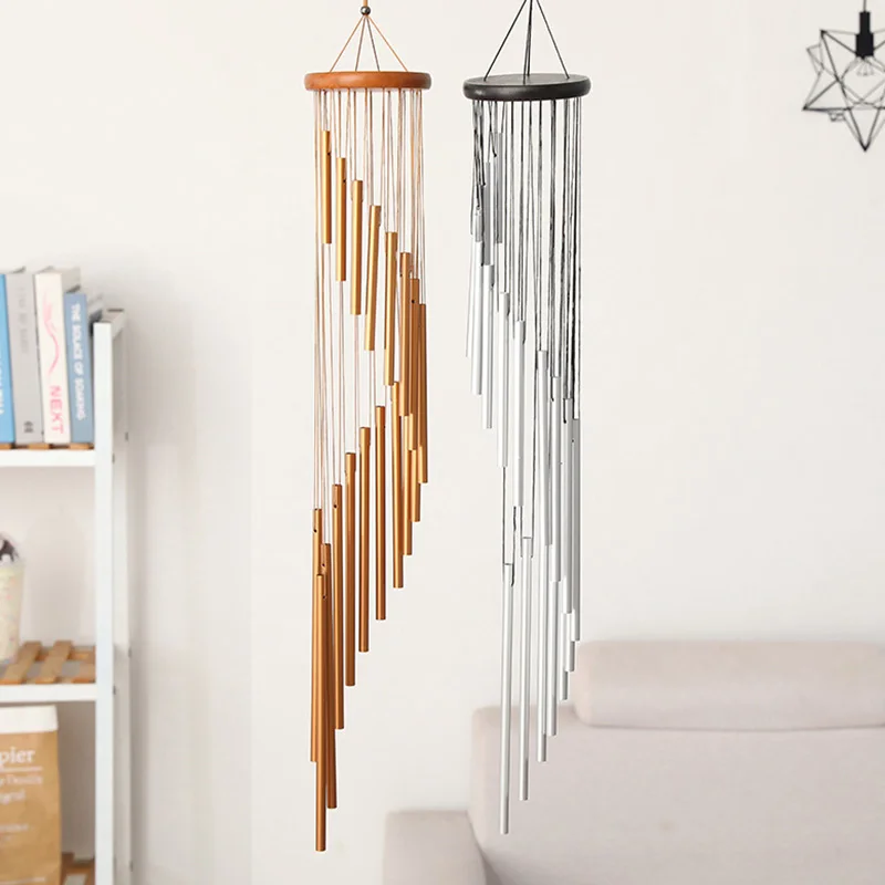 Wind Tubes Wind Chime Outdoor Wind Chime Pendant Hanging Solid Wood Pitch Pipe Large Wind Chime Gift Home Decoration Ornament