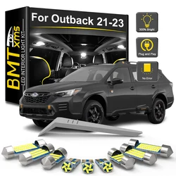 BMTxms 10Pcs Canbus For Subaru Outback BT 2020 2021 2022 2023 Car LED Interior Light Bulb Kit Reading Lamp Car Accessories