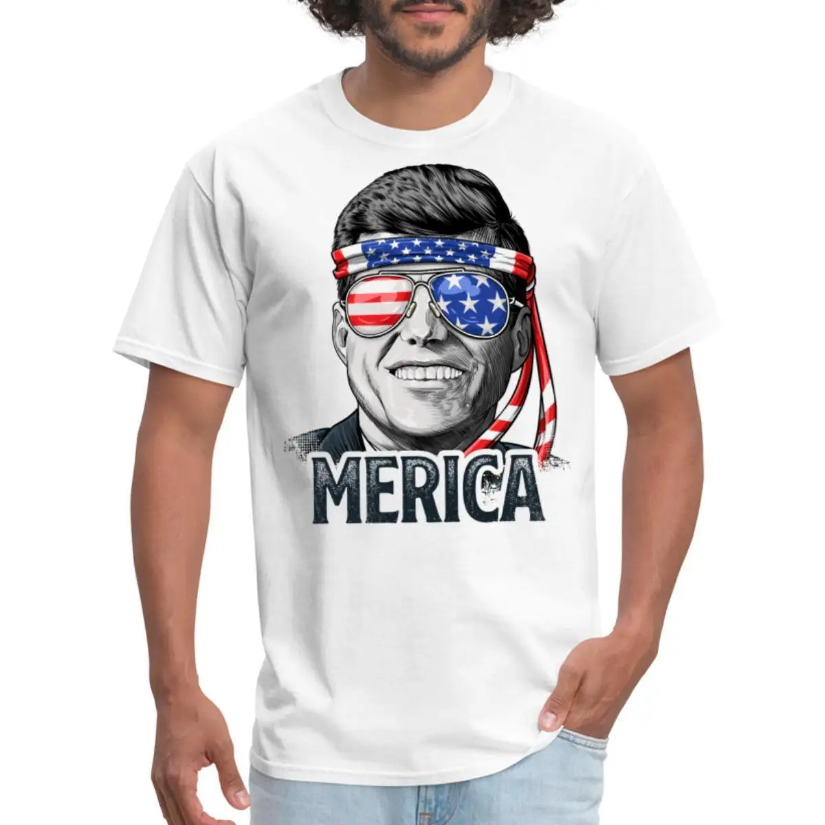 

Мужская футболка Kennedy President JFK Merica 4 июля
