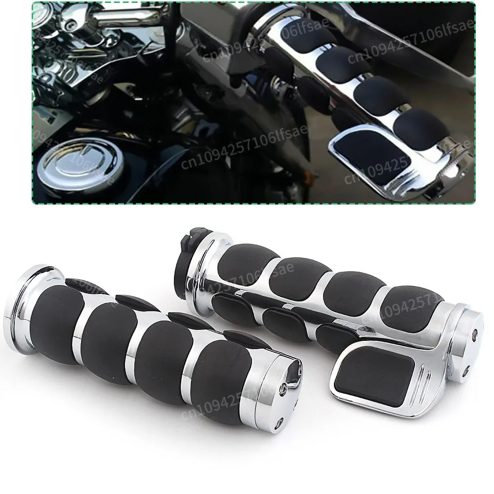 دراجة نارية المقود القبضات خنق 25 مللي متر 1 "مقود نهاية القبضات ل FLSTSC سوفتيل سبرينغر الكلاسيكية 1996- 2010