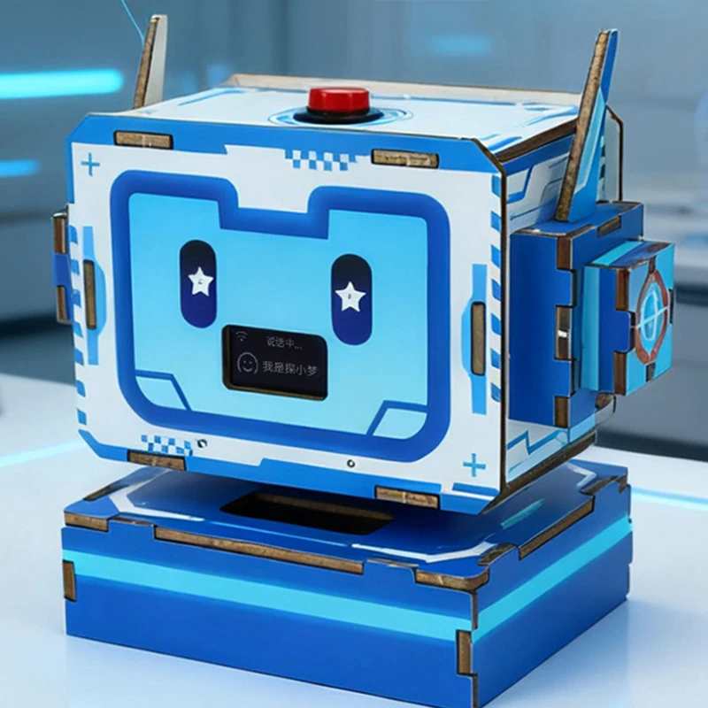 Diy ai robô ciência educação brinquedos feitos à mão pequena invenção tecnologia artesanato kit para estudantes da escola primária