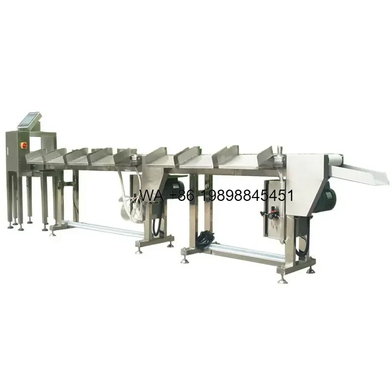 Wmwmnu High Efficiency Automatic Fish Sorting Weighing Scale Checkweigher with 2g Accuracy Customized OEM Support