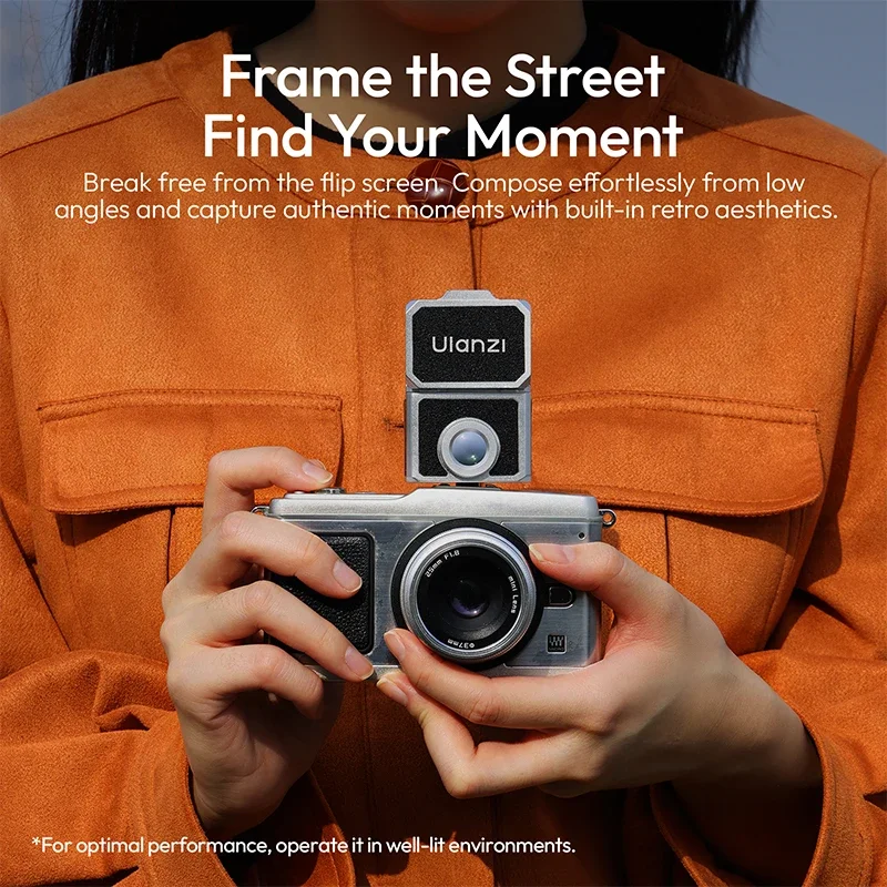 عدسة Ulanzi VF01 مقاس 35/50 مم Framelines 28 مم كاميرا بؤرية بمستوى الخصر مع مجموعة عدسات مكونة من 3 عناصر Sony Nikon Canon