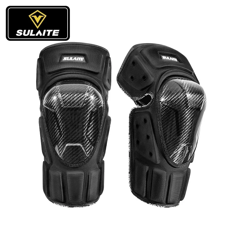 

SULAITE мотоциклетные наколенники из углеродного волокна, защита от падения, ветрозащитная теплая защита ног, оборудование для мотокросса и бездорожья
