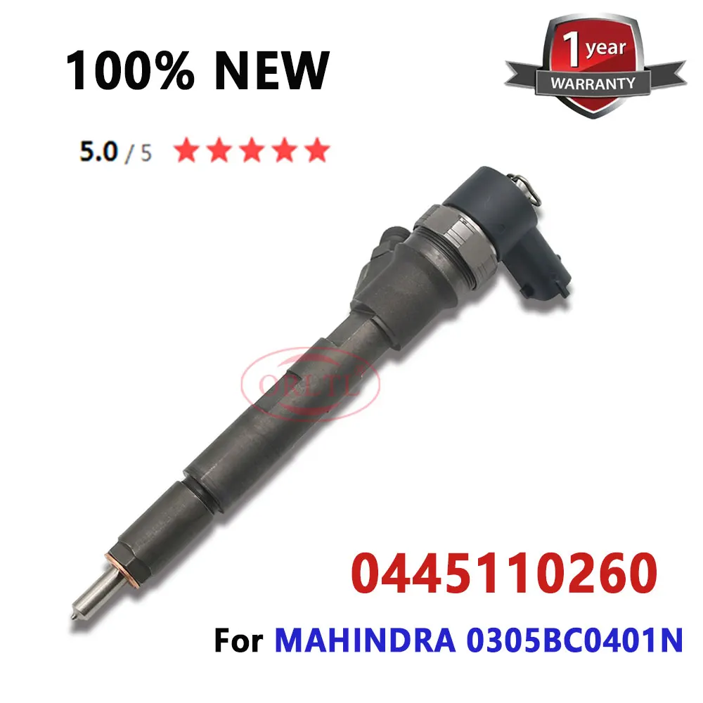 

ORLTL New 0445110260 Fuel Nozzle 0 445 110 260 Common Rail Diesel Injector 0 445 110 260 For Bosch MAHINDRA 0305BC0401N