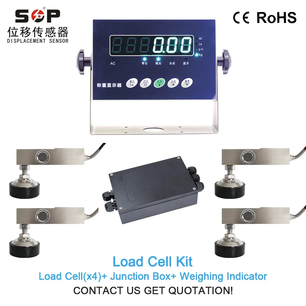 Kit Weighing Scale Sensor Load Cell For Livestock 2 Ton