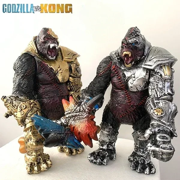 New Godzilla Vs Kong 2 Evolutionary Machine King Kong Battle-ax PVC Action Figures Collectible Model toy