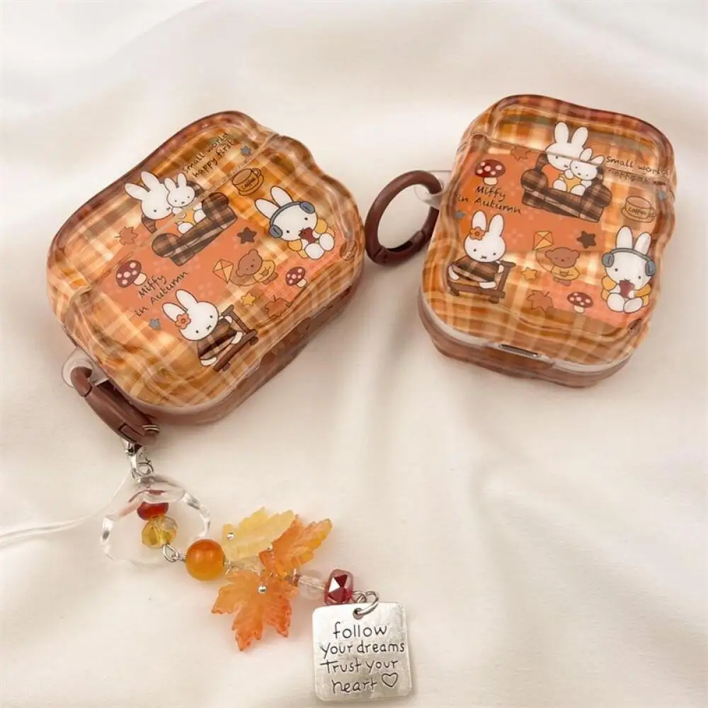 미피 이어폰 보호 케이스 귀여운 애니메이션 만화 창의적이고 간단한 카와이 방지용 이어폰 보호 케이스 장식 선물