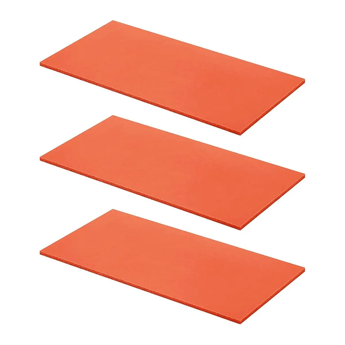 3Pcs Orange Color Silicone Hot Press Pads Foam Pressing Pads, Heat Accessories Silicone Heat Mat Supplies