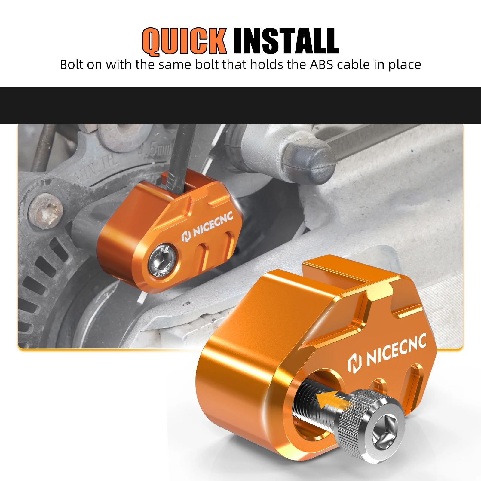 غطاء حماية كابل ABS خلفي للدراجة النارية لـ KTM 690 إندورو R 690 SMC R 2012-2025 2024 Husqvarna 701 إندورو Supermoto 2016-2025