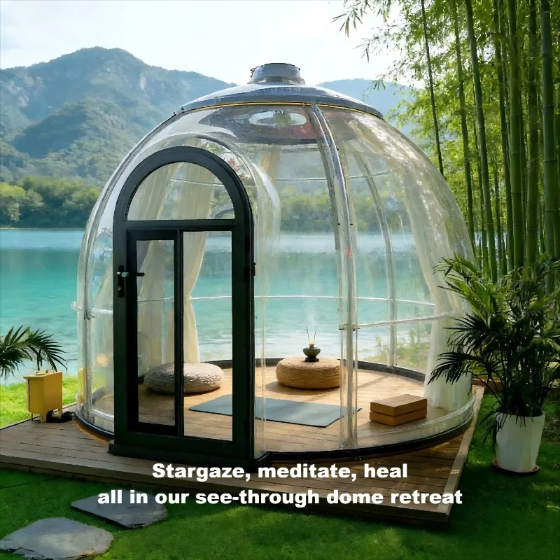 Internet-famous Inflatable Transparent Bubble House Starry Sky Tent House Hotel Homestay Outdoor Camping Spherical Bubble House