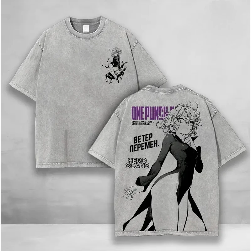 Manga ONE PUNCH-MAN Tatsumaki Printed Tee Men Women Short Sleeve