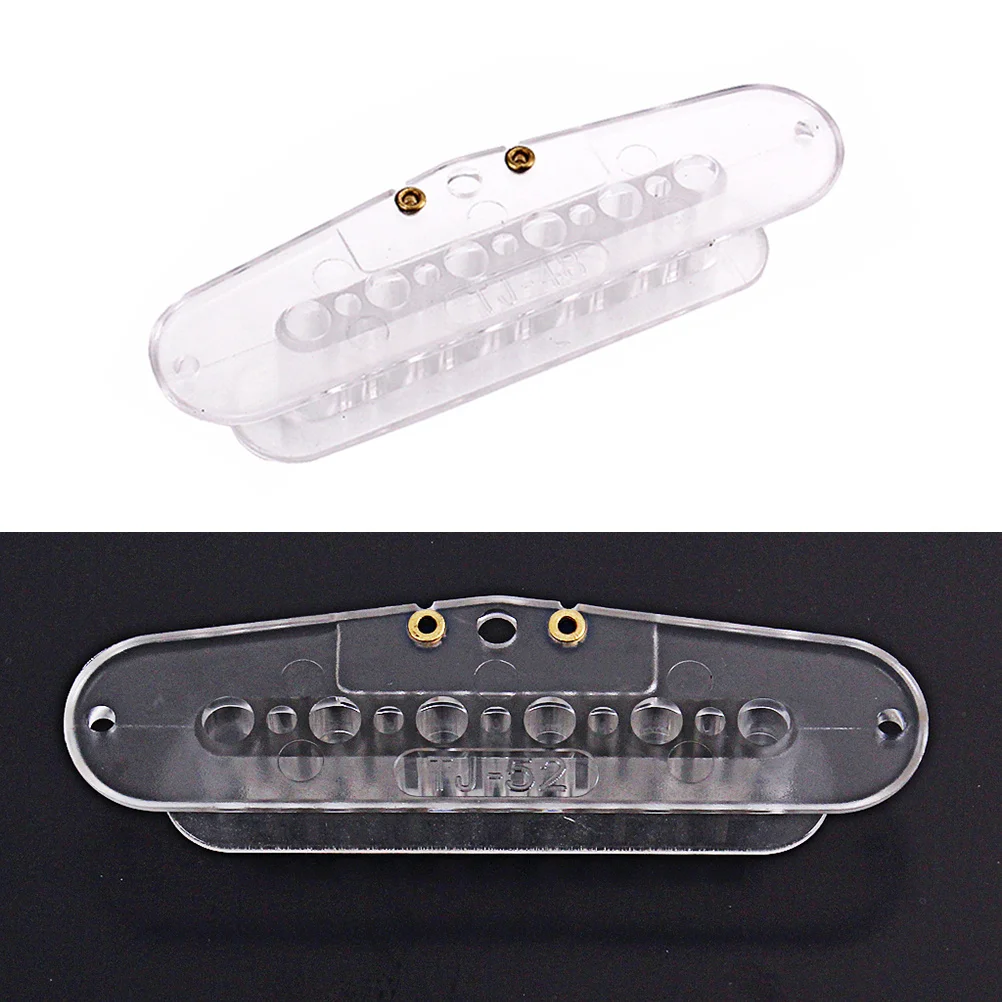 

3pcs Transparent Humbucker Pickup Bobbin Guitar Screw Side For Pickup Makers For Guitar Accessories 48/50/52mm (White)