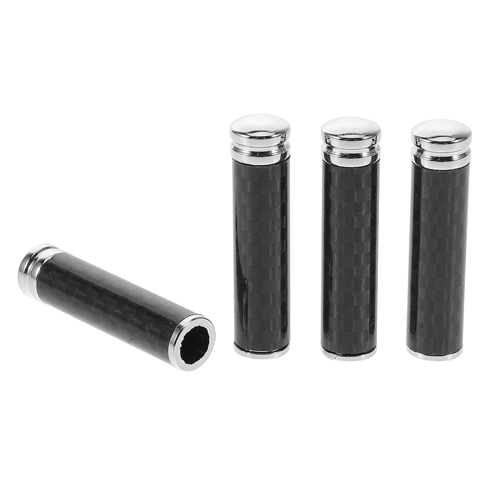 

4Pcs Carbon Fiber Door Handle Lock Knob Universal Vehicle Pin Metal Interior Locks Real CF Truck Van Style Enhancement Car