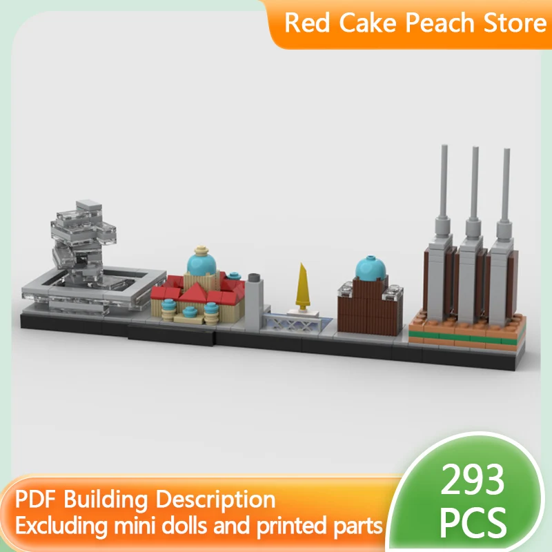 

City Street View Model MOC Building Bricks Hannover Skyline Modular Technology Children Holiday Gifts Assemble Toys Suit