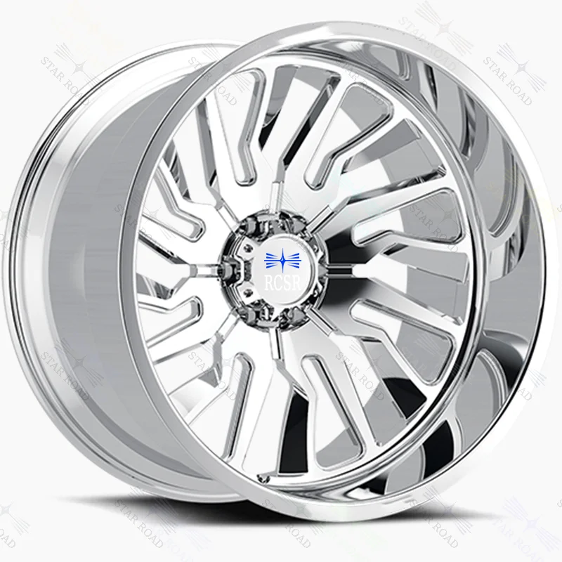 RCSR Hot Sale Custom H Style 5/6x139.7 4x4 Off Road Truck Wheel Deep Dish Pickup Rims for Land Rover Wrangler Tundra Raptor