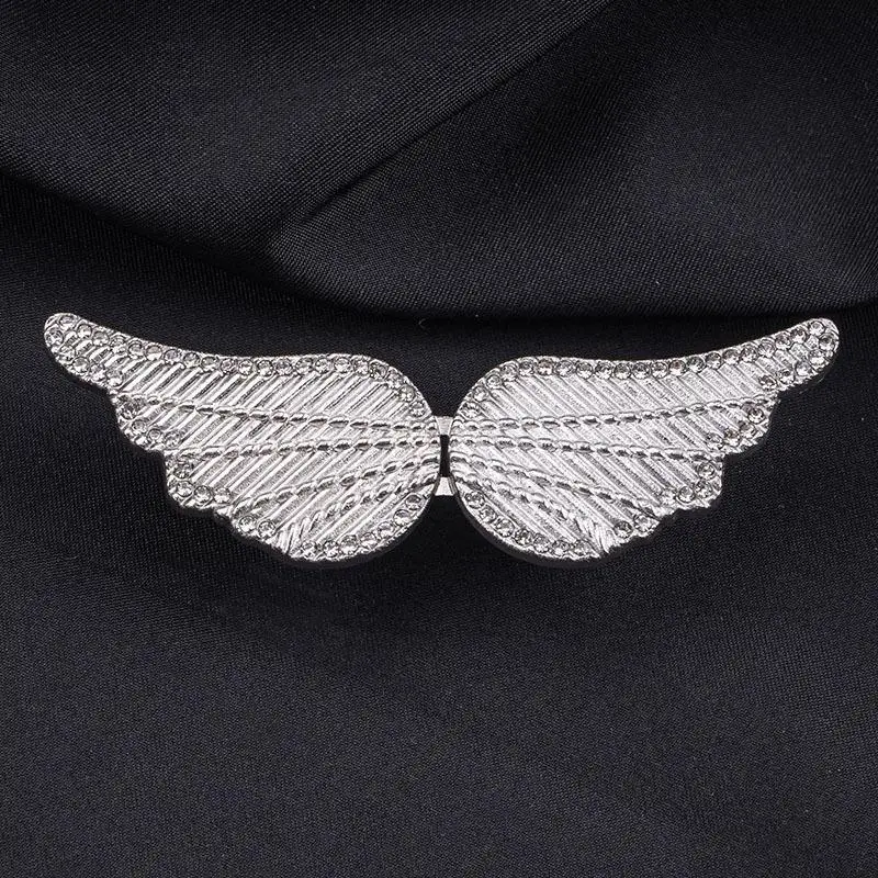 1 Set Strass-Flügel-Schnalle Hosen-Taillenverengung Abnehmbare Taillenknöpfe Pins Gürtelzubehör Hosenclips Ohne Nähen – Detail 12