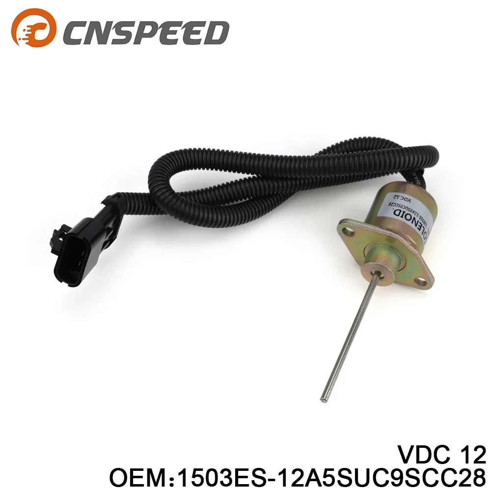 

12V Shut Off Shutdown Solenoid Valve Carrier 25-38109-05Z SA-5019 1503ES-12A5SUC9SCC28 For Kubota