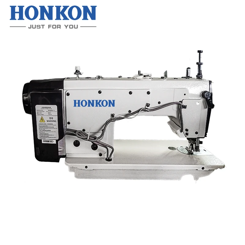 HK-5490-D3 Variabie Top and Bottom Feed Computer Lockstitch Sewing Machine 0-15mm,0-15mm Max. Sewing Thickness DBX1 9-14# HONKON