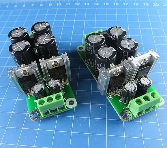 Power amplifier pre-stage positive-negative rectifier filter board, op-amp dual power supply board, pre-stage regulated ±12V/±15