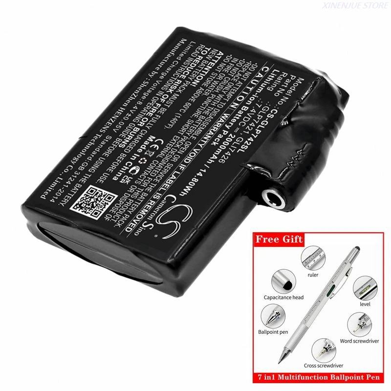 بطارية CS 7.4 فولت/2000 مللي أمبير في الساعة GLP7421 GLI7426 للقفازات العالمية GXR، GXB، GJ1، GJ1G، GJ1C، GJ1R، GP1، GP1G، GP1C، GP1R #1