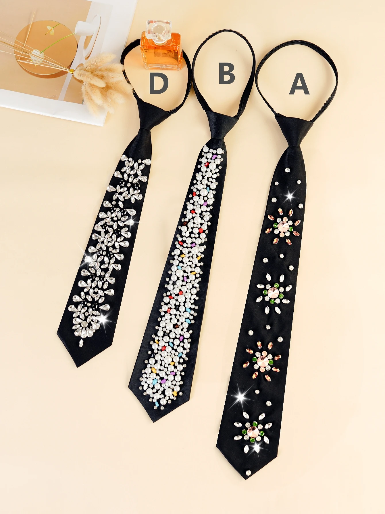Sun Color Diamond Shiny Elegant Versatile New Style Tie