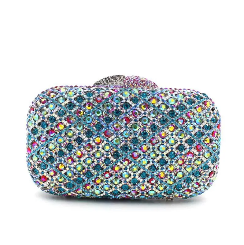 

Hollow Metal Rhinestone Bag High-end Party Wedding Dress Clutch Bag Multifunctional Cosmetic Organizer Pouch Evening Clutch Bag