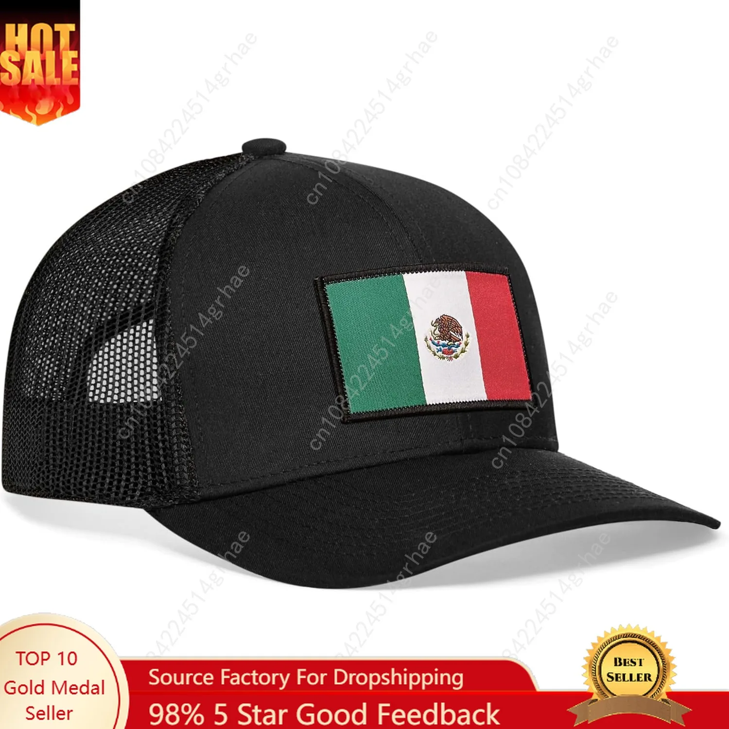 

Country Flags Trucker Hat for Men & Women, Baseball Hat Adjustable Snapback Golf Hat Black