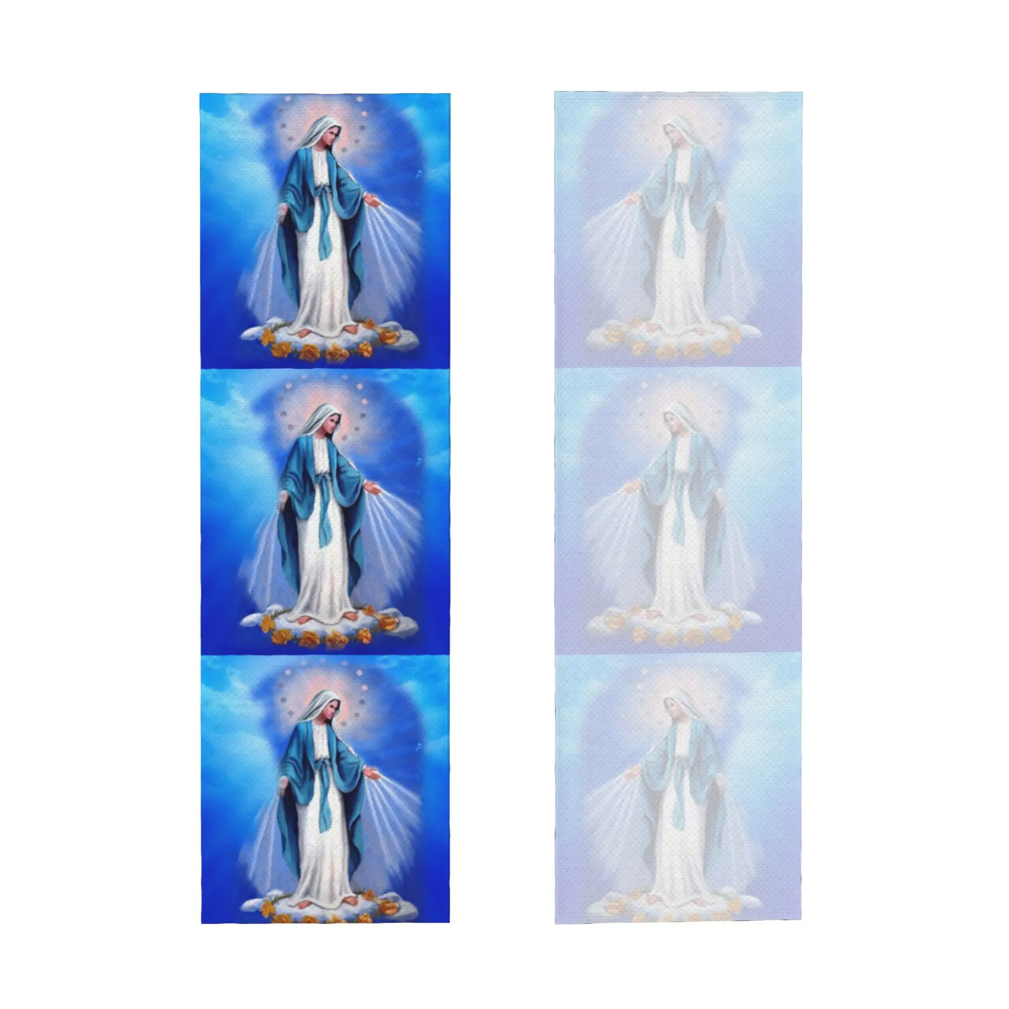 Catholic Virgin Mary Cold Exercise Towel Quick Drying Face Towel Our Lady of Fatima Yoga Towels