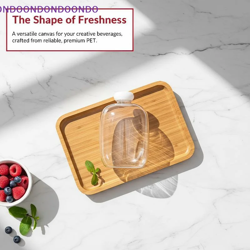 Food Storage Without Plastic - 1 stuks plastic melkthee drinkfles meeneem