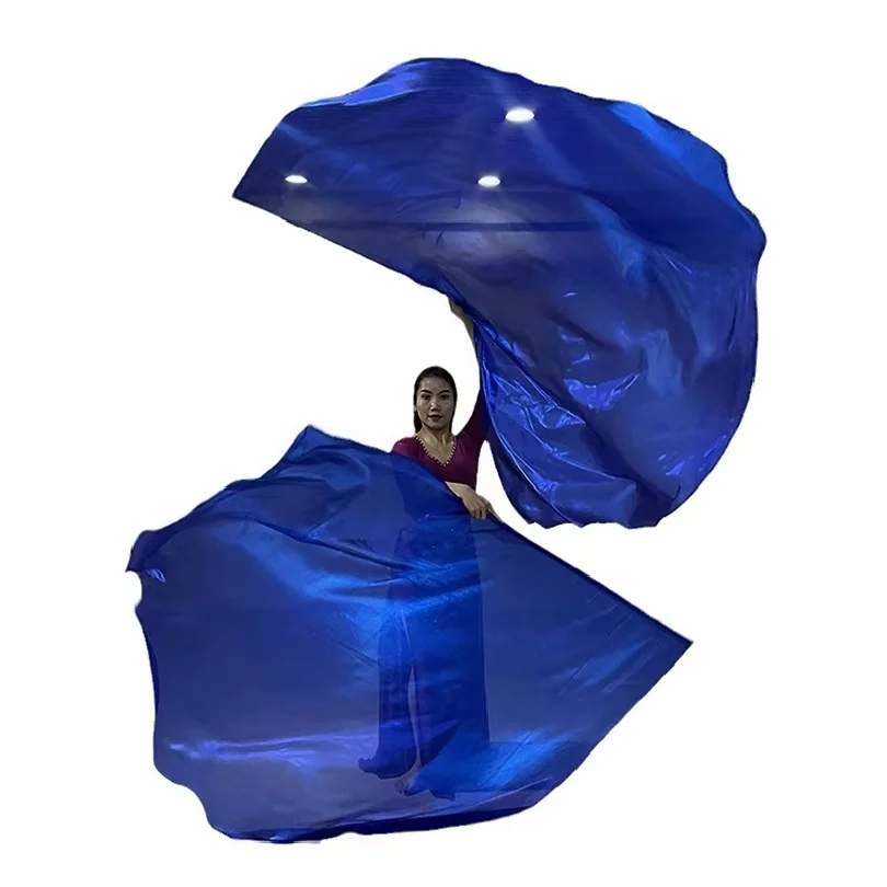 

2Set Worship Flags Large Semicircle Praise Dance Angle Wing Flag With Scalable Rods Metallic Shiny Church Banner For Stage Props