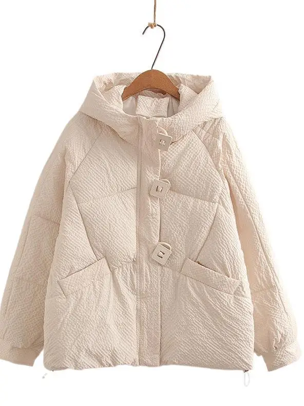 

[Готовый запас] Высококачественная женская зимняя толстая теплая хлопковая куртка, женские парки 25090, зимние хлопковые куртки в клетку с капюшоном