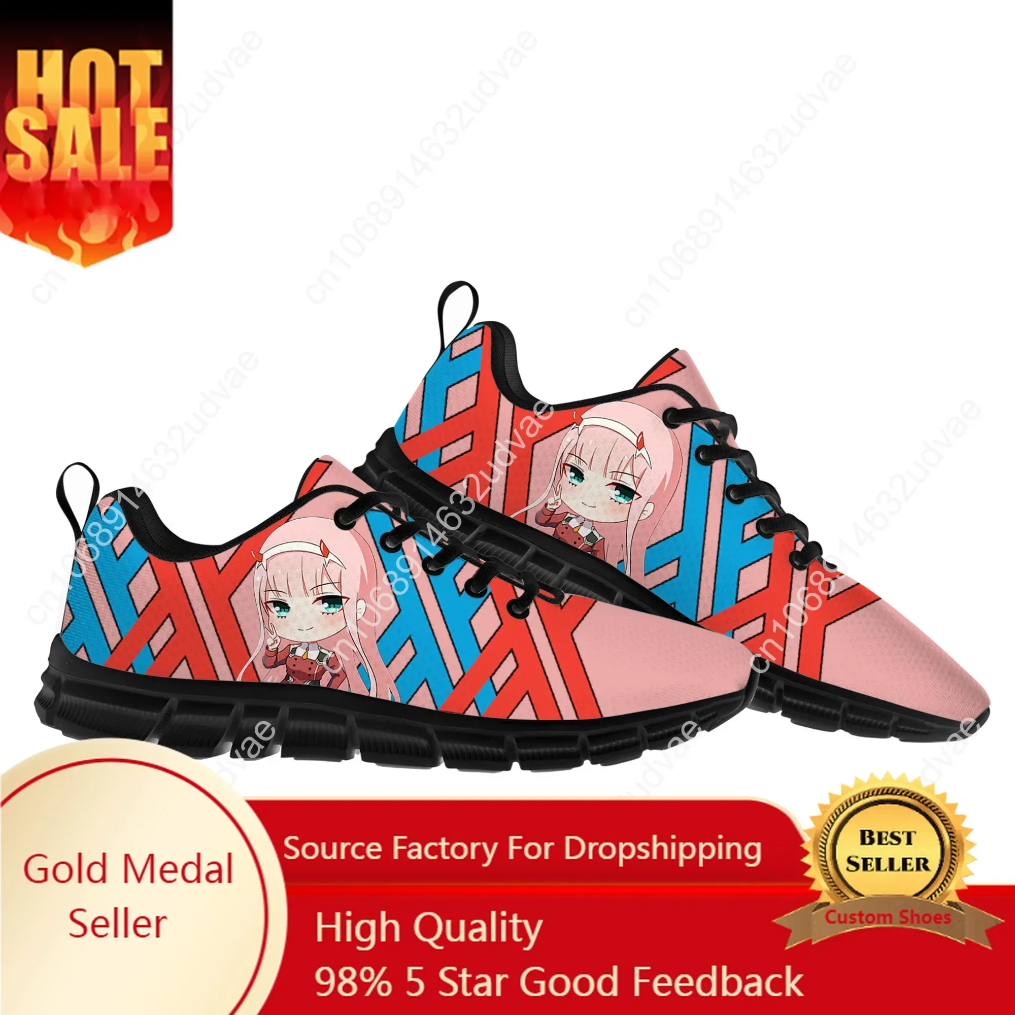 

DARLING In The FRANXX Zero Two Sports Shoes Mens Womens Teenager Kids Children Sneakers Custom High Quality Couple Casual Shoe