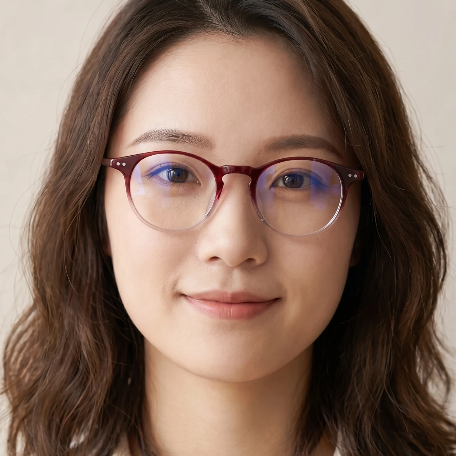 Women Handmade Acetate Eyeglasses Frame Small Round Transparent Optical Frame Lightweight Trendy Unisex Prescription Ophthalmic