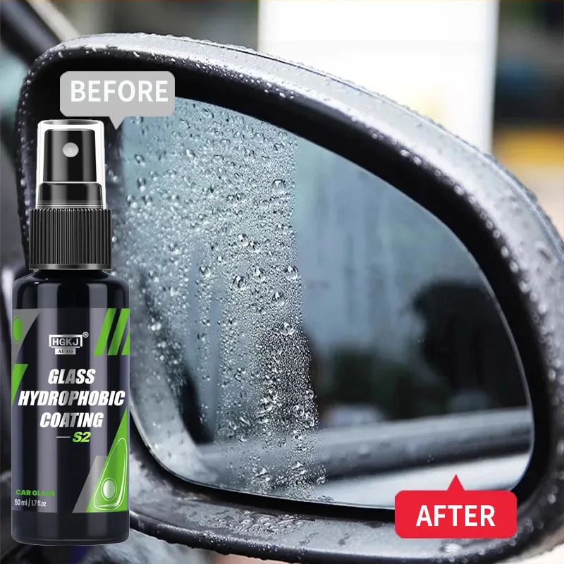 Car Windshield Nano Water Repellent, Rain Proof Anti Fog Coating Agent Glass Hydrophobic Spray For Vehicle Mirror Window