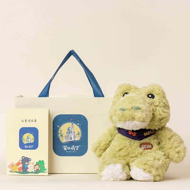 Exquisite Crocodile Plush Toys Stuffed Animal Toy for Kids Girls Cute Crocodile Plush Doll Birthday Gifts Exquisite Gift Box